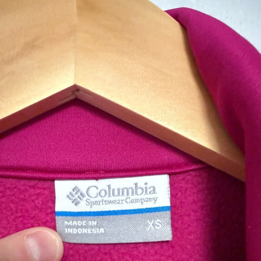 Columbia Fleece Vest XS Pink Fleece Gorpcore Outdoor Layering Fall Winter Hiking - Picture 3 of 7